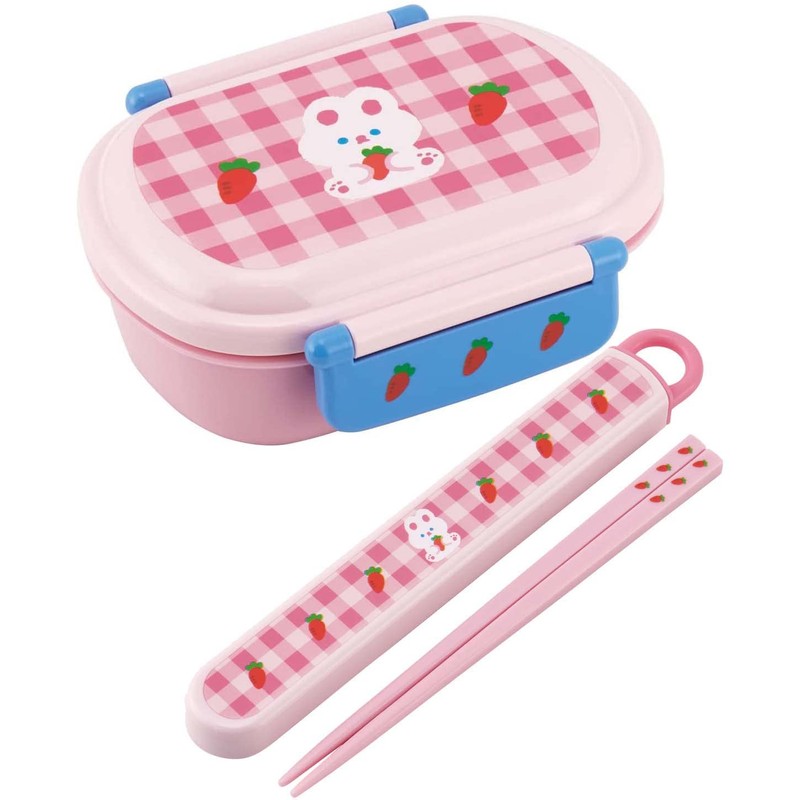 Skater ABS2AMAG-A Chopsticks and Case Set, Carrot, 6.5 inches (16.5
