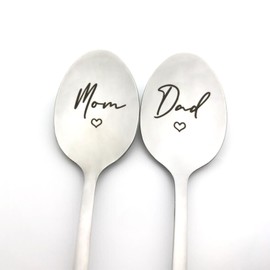 Gifts for Mom and Dad Christmas Anniversary Present for Parents Mom and Dad Spoon Set Birthday Gifts for Mom Dad Fathers Day Mothers Day Gift