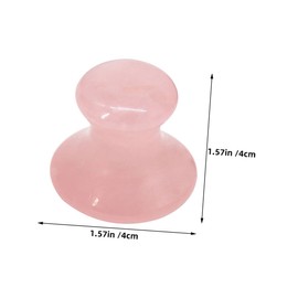 Beavorty Ergonomic Mini Crystal Gua Sha Stone for Face Massage Jade Beauty Device for Wrinkle Reduction and Eye Cream Care