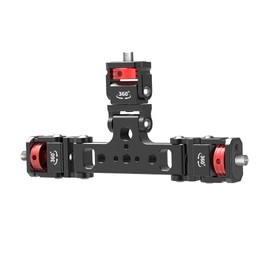 CS PRIORITY Universal-Kamera-Erweiterungsplatte aus Aluminiumlegierung, 1/4-Zoll-Schraube, Dreifach-Halterung, für Stative, Selfie-Sticks (1/4-Zoll-Schneckenkopf)