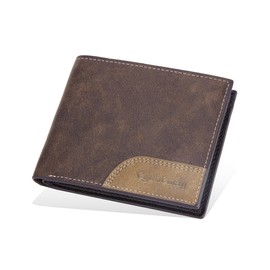 CyunCmay Mens Wallets RFID Blocking, Wallets for Men UK with Coin Pocket, Men's Wallets with Easy Card Access, Coin Purse, Bus Pass Holder, Credit Card Wallet, Mens Gifts for Birthday (Coffee)