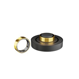 Yeyro Ring X, Lightest Smart Ring, HRV Monitoring, Sleep Monitoring, Heart Rate, Blood Oxygen, Steps, Calories, and Temperature Monitoring (Gold, US-12)
