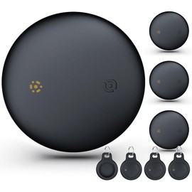 WAFTING Bluetooth Tracker Tag for Android(Android ONLY), Key Finder Compatible with Google Find My, Tracking Tag Item Finders for Keys, Luggage, Suitcase, 4 Pack