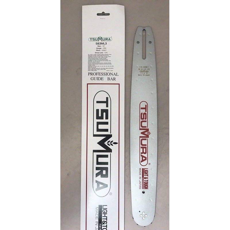 Tsumura 16" Guide Bar repl. Echo Poulan Efco160SDEA041 3/8LP-050-57DL Wildthing