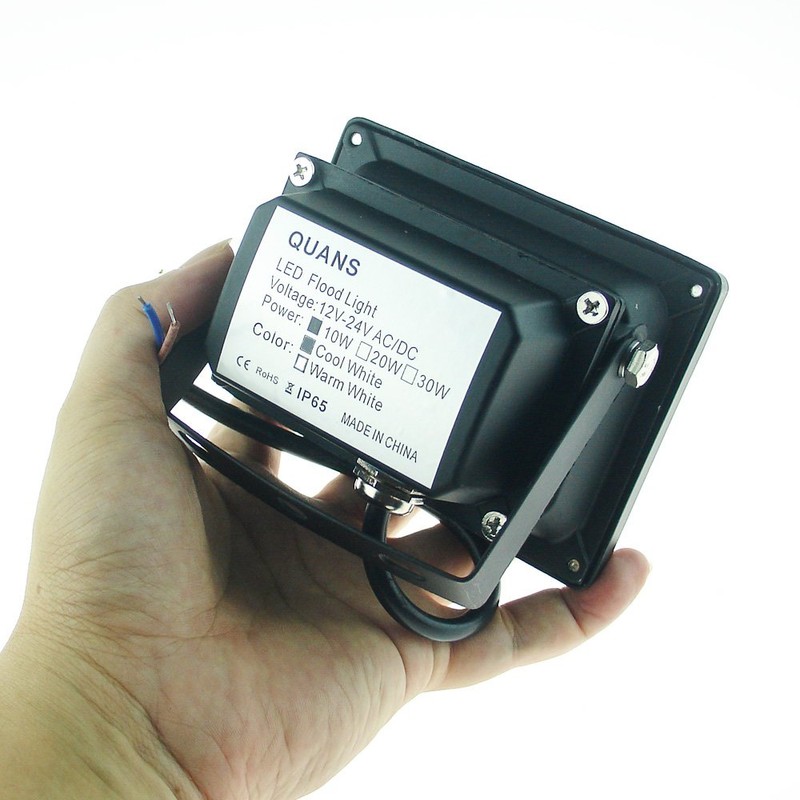 QUANS 10W 12V 24V DC AC Low Voltage LED Flood