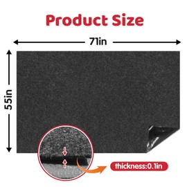 71 Inches x 55 Inches Large Outdoor Playhouse Mat Waterproof Play Mat with Non Slip Bottom and Soft Felt Top Foldable for Indoor Outdoor Use Picnics Exercise and Playtime