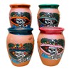 Set of 4 Catrina Cantarito Cup - Catrina Clay Cantarito