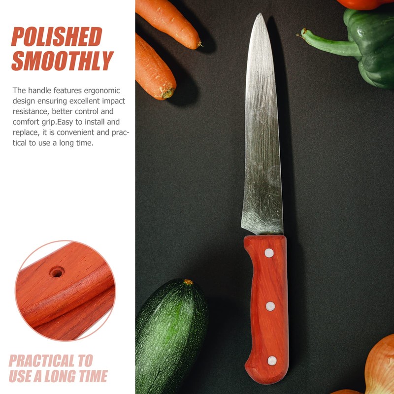 SHERCHPRY 1 Set of Chef Cutter Handle Wooden Knife Handle