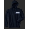 Security Hoody in Navy with White/Reflective Logo Both Front and
