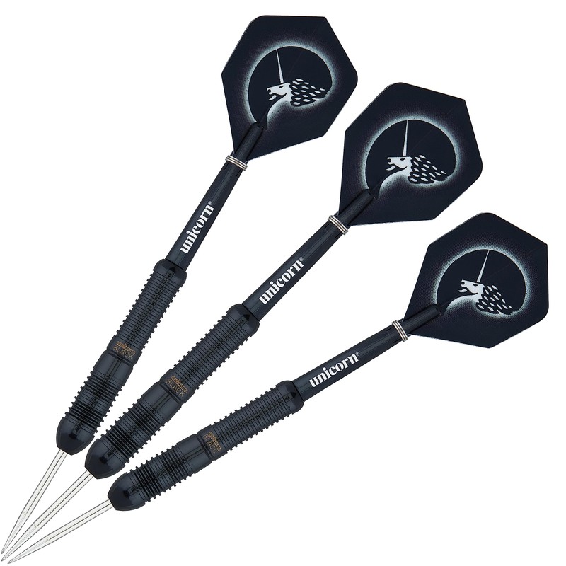 Unicorn Steel Tip Darts Set | Core Black Brass Barrels|