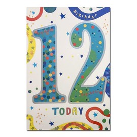 Age 12 Birthday Card 19.5 x 13.5 cm