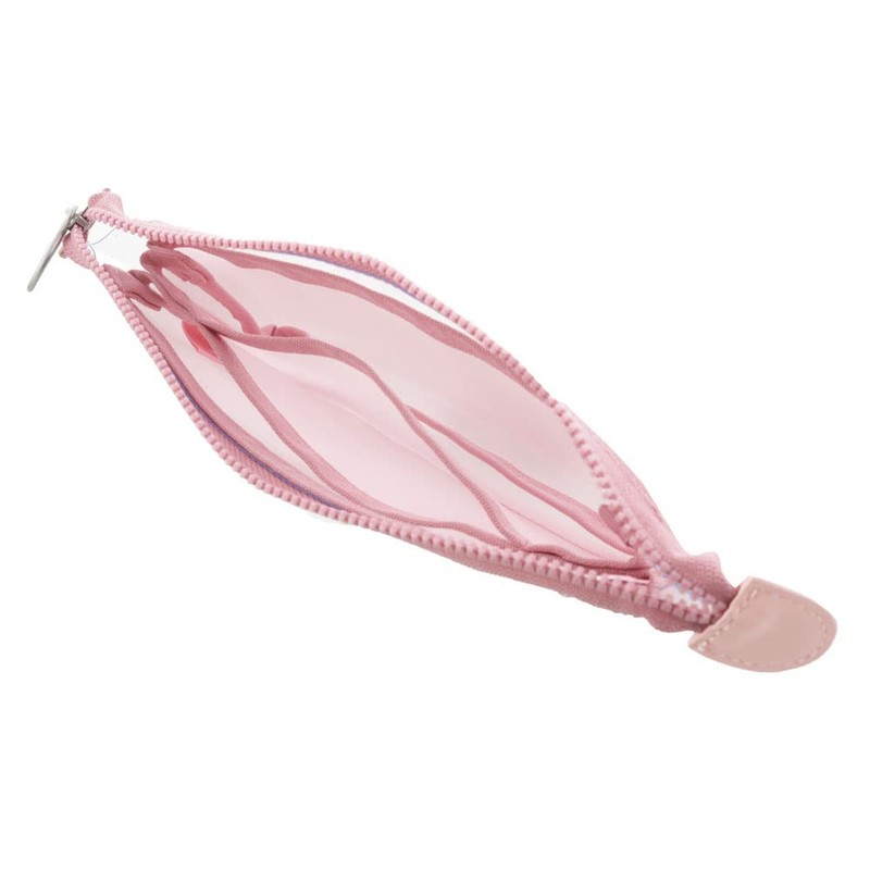 Sunstar Stationery S2319136 Mitte Pencil Case, Mesh, Flat, Smoky Pink