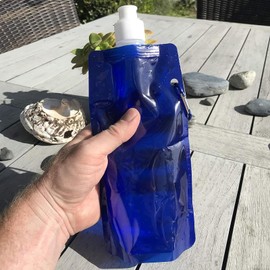 CZNBZIU Foldable Water Bottles, Foldable Drinking Bottle, Reusable BPA-Free Water Bottle, Flexible Collapsible with Clip for Outdoor Sports, Travel, Cycling, Pack of 3