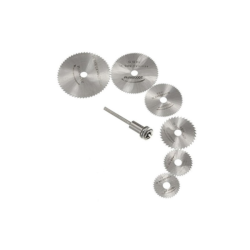 6pcs HSS Circular Saw Blade Cutting Discs Wheel Set for