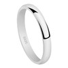 Yaneno 3mm Solid Unisex 925 Sterling Silver Highly Polished Engagement