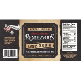 KITMOUS Charlie Vergos Rendezvous Famous Memphis Barbecue Dry Rub Seasoning (4