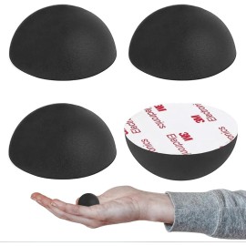 AZEAM 1.25" Silicone Hemisphere Bumpers Isolation Feet Rubber Non-Skid 4 Pcs
