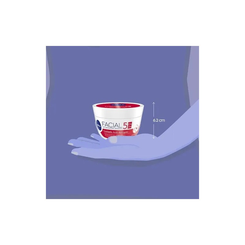 Crema Facial Nivea Antiarrugas 5en1 Antioxidante 200 Ml