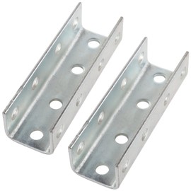 2 PCS Fittings Strut Connector Brackets, U-Shaped Splice External Channel Coupler, Electrogalvanized Metal Strut Channel Joiner Supports Fit for 1/2" Bolt in 1-5/8" Strut Channel