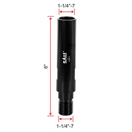 SALI 6" Extension Adapter for Core Drill Bits, Extension Rod with 1-1/4"-7 Thread Drill Bit Adapter for Saw Threaded Diamond Hole Diamond Core Drill