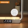 VOSFEEL Bedside Lamp with Charging Function, 4-in-1 Touch, Dimmable with