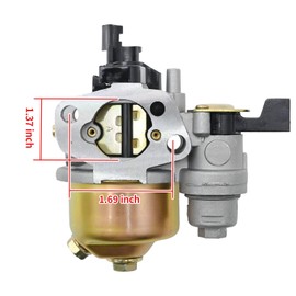 Hoypeyfiy 16100-ZH8-W61 Carburetor with Gaskets Fuel Line Replacement for Honda GX120 GX160 GX168 GX200 5.5 hp Engine Replaces 16100-ZH7-W51