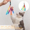 FdcZeyxior 5 Pcs Cat Toys Wand Replacement, Interactive Kitten Rainbow