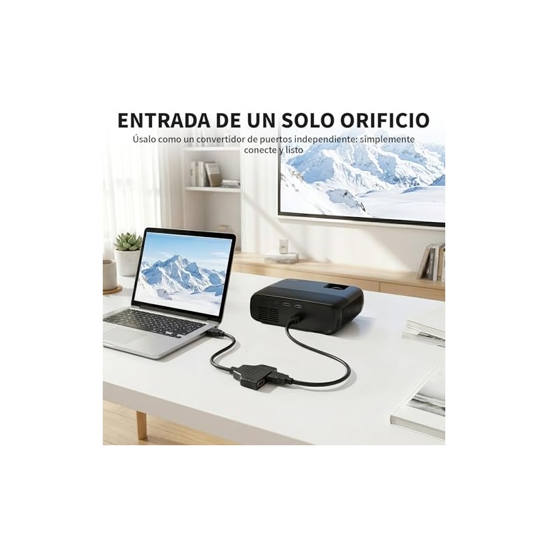 Cable Adaptador Hdmi Splitter 1 a 2 Salidas