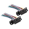 2PCS Diagnostic OBD2 16 PIN Female Connector Harness Car 16