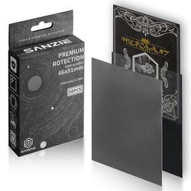SANZIE Card Sleeves 68 PCS Matte Card Sleeve Deck Card Protector Sleeves Trading Card Sleeve Fit for MTG, TCG, PTCG and Trading Cards (Deep Gray)
