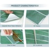 DEWOO Green Peel and Stick Backsplash Subway Wall Tile for