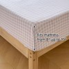 NSNLGSGC Pink Gingham Ruffle King Sheet Set, Pink Soft Pre-Washed