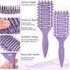 Cepillo Para Cabello Rizado 2 Piezas, Peine Desenredante Antitirones, Cepillo