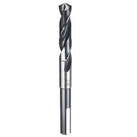 HARFINGTON 14mm Drill Bit 1/2" Reduced Shank 3-Flat 4341 High Speed Steel 135 Degree Split Point for Medium Soft Metal Copper Aluminum Iron Plastic Wood