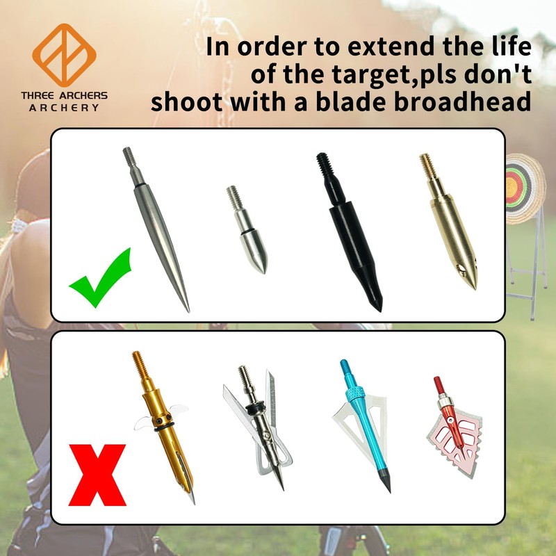 THREE ARCHERS Archery Straw Target 3 Layers Traditional Archery Target