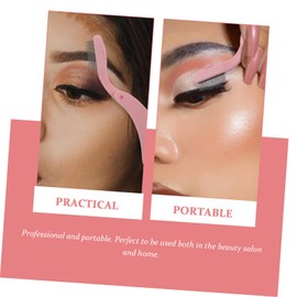 OATIPHO Eyebrow and Eyelash Comb Set 2pcs Foldable Metal Brush Curved Handle for Makeup Grooming Tools for Women