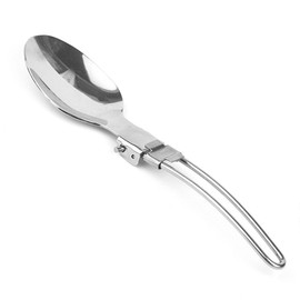 Folding Spoon Fork Knife Set Portable 3 in 1 Folding Dinner Flatware Utensils Stainless Steel Perfect for Camping Picnic Travel Hiking Backpacking