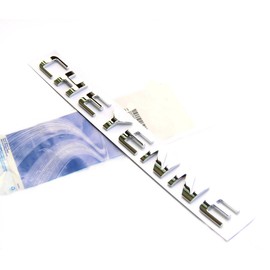 Yoaoo 1x OEM Chrome Cheyenne Nameplate Emblem Badge 3D Compatible with Silverado Shiny Glossy New