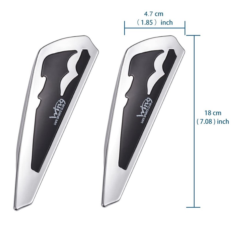 JSCARLIFE - 1 par de limpiaparabrisas de coche (negro)