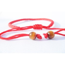 PURPLE WHALE Kabbalah String Knot Braided Bracelet for Women, Men | Adjustable Handmade Bracelet for Friendship, Graduation, Good Luck Protection | 2 Pcs (Red & Black)