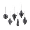 Broste Decorative Christmas Mix Paper Pendants Set of 6 Ready