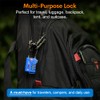 Bright Colors, TSA Approved Luggage Locks 4 Pack, Re-settable Combination