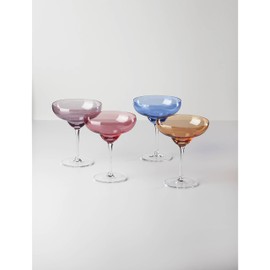 Oneida True Colors Margarita Glasses, Set of 4, 4 Count, Multi