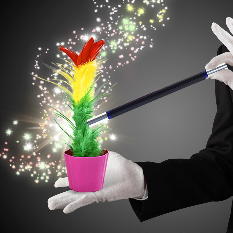 Harilla Magic Flower Pot and Wand Magic Appearing Flower Magic