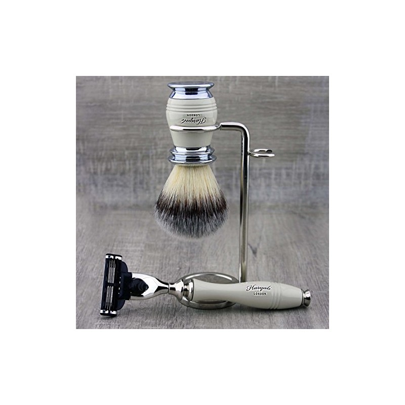 Elfenbein Farbe 3 Stück Rasier-Set für Herren