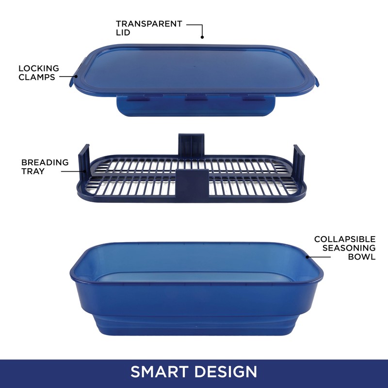 COOK WITH COLOR Collapsible Batter Bowl - Mess Free Breading