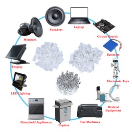 CQRobot JST PH 2.0 mm Pitch 6-Pin Electronic Computer Connector IC Male Plugs, Female Sockets Housing and T-Shaped Crimp Terminal Kit. 50 Sets/400 Pieces Wire-to-Board Adapter Cable Assembly.