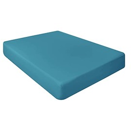 NIYS Luxury Bedding Pack of 2 Cotton Cot Bed Fitted sheets available in 14 colours (Teal)
