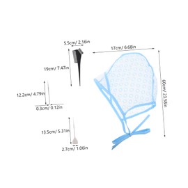 FOMIYES Hair Coloring Dye Cap Holes Highlight Hat Hair Coloring Kit Tools for Diy Highlights