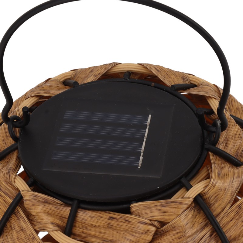 Outdoor Solar Lantern LED Waterproof Hollowed Rattan Ball Solar Hanging